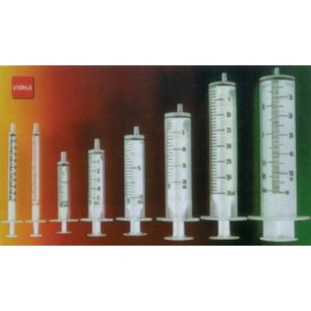 SERINGUE 3 PIECES LUER LOCK STERILE 60ML - BOITE DE 25