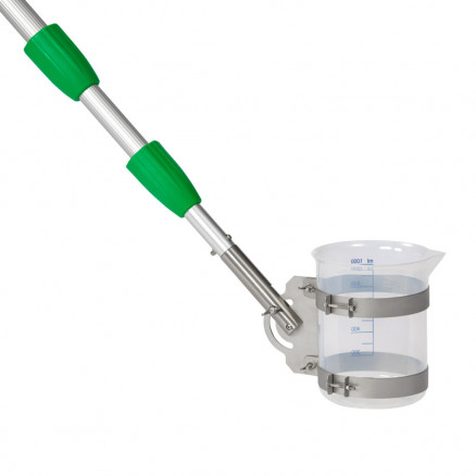 CANNE DE PRELEVEMENT TELESCO- PIQUE 3M AVEC BECHER PP 1L