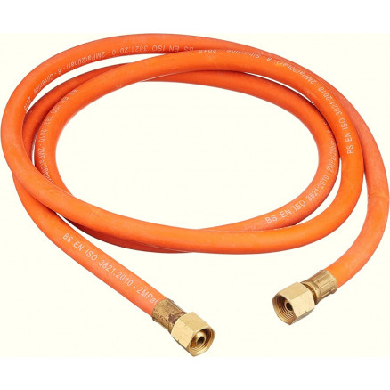 TUYAU DE GAZ EN CAOUTCHOUC D.6X12MM BUTANE/PROPANE- 2M