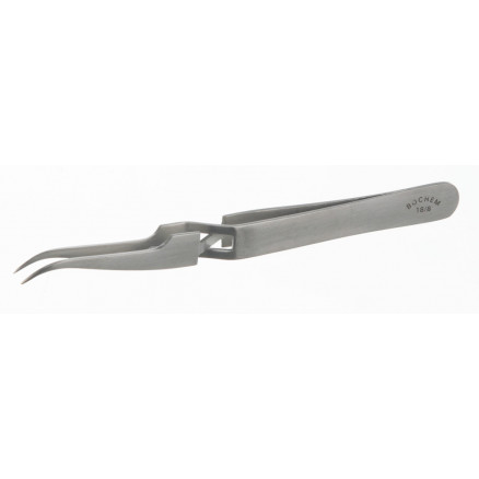 PINCE DE PRECISION EN INOX L.120MM BOUTS COURBES