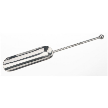 PELLE A MAIN INOX AVEC BOUTON LONGUEUR 200MM D.5MM