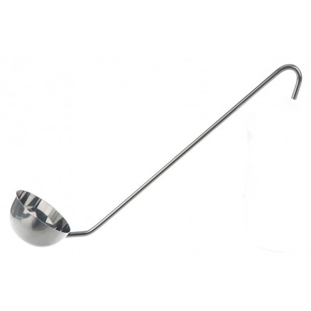 LOUCHE INOX MANCHE ROND D.80MM L.300MM CAP.175ML