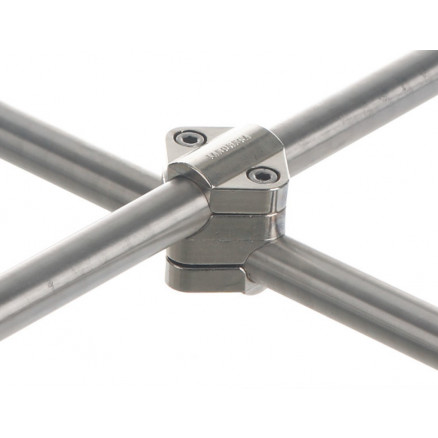 NOIX DE SERRAGE FIXE DOUBLE EN INOX D.16X16MM ANGLE 90