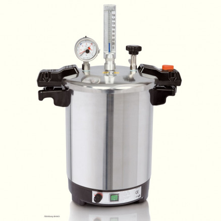 CERTOCLAV EL 115/121'C DE 12L EN ALU AVEC CHAUFFAGE INTEGRE