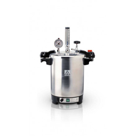 CERTOCLAV EL 115/121'C DE 12L EN ALU AVEC CHAUFFAGE INTEGRE