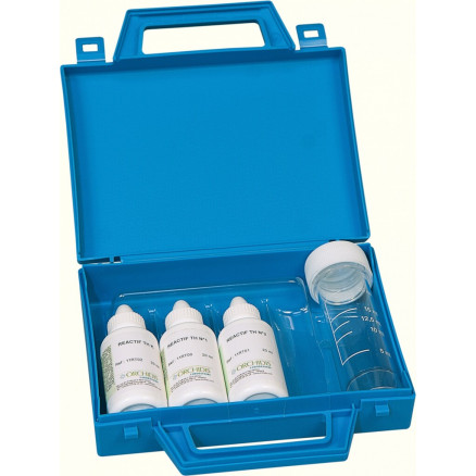 KIT DURETE DE L'EAU 1 A 60'F 2 REACTIFS - 1 GOUTTE=2'F