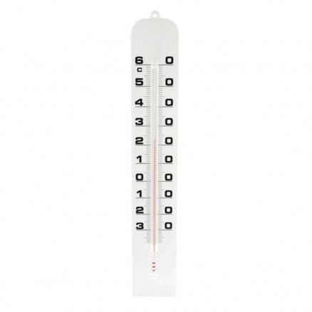 THERMOMETRE MURAL PLAQUE PLAS -TIQUE -30 +60' EN 1'C L=40CM