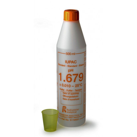 SOLUTION TAMPON PH 1,679 IUPAC CERTIFIEE DKD - 500ML