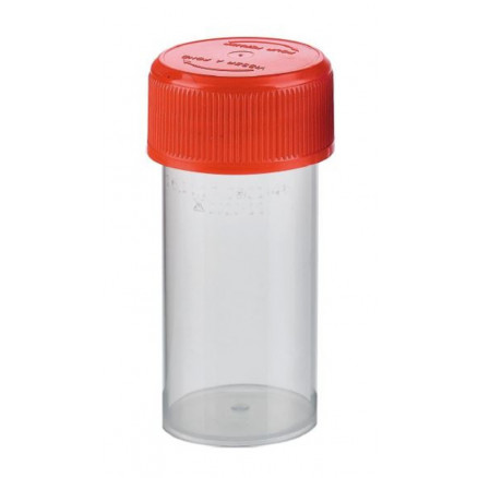 POT PP ASEPTIQUE 40ML A CAPE ROUGE - PACK DE 800
