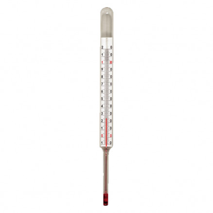 THERMOMETRE INDUSTRIEL ALCOOL ROUGE -10/+120'C