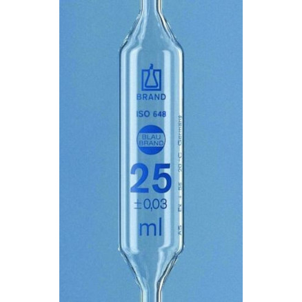 PIPETTE JAUGEE CL.AS 1 TRAIT GRADUATION BLEUE ISO 4ML