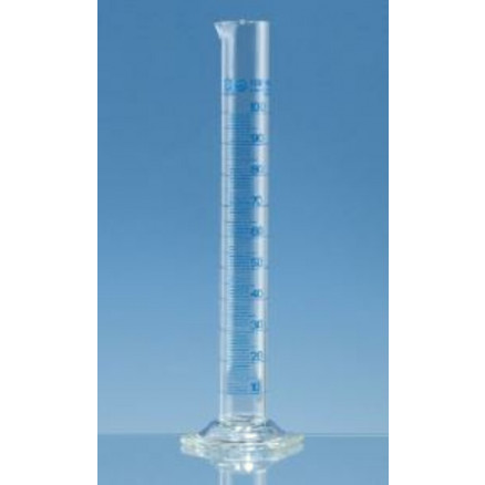 EPROUVETTE GRADUEE VERRE BORO FORME HAUTE CL.A - CAP.100ML