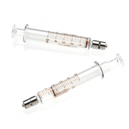 SERINGUE VERRE 2 PIECES 5ML NON STERILE LUER LOCK - PACK 100