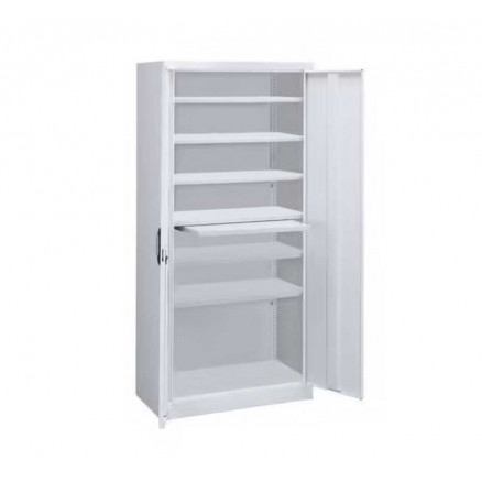 ARMOIRE DE LABORATOIRE ACIER D.930X500X1950MM - 6 TABLETTES