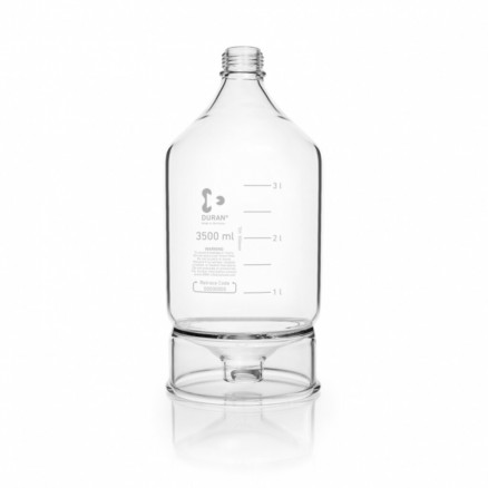 FLACON-RESERVOIR DURAN 3,5L GL45 A FOND CONIQUE POUR HPLC