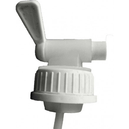 ROBINET BLANC BAGUE ROUGE D.37MM POUR BIDON 5L