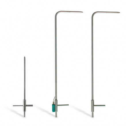 TUBE DE PITOT TYPE L NPL EN INOX LONG.300MM D.3MM