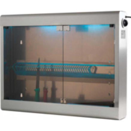 ARMOIRE DE STERILISATION INOX 20 COUTEAUX BARRE AIMANTEE