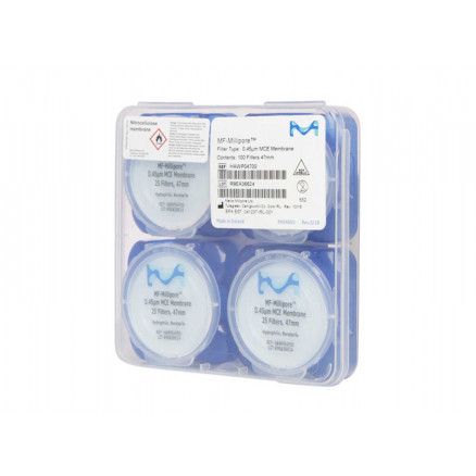 MEMBRANE MILLIPORE ESTER CELLU -LOSE D.47MM P.8UM - PACK 100