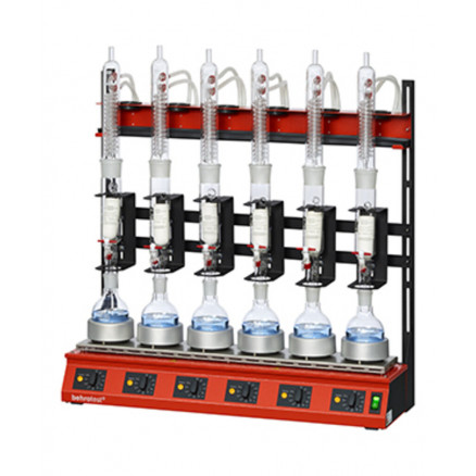 EXTRACTEUR SOXHLET 6 POSTES AVEC ROBINET R106 S