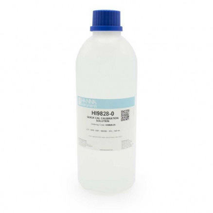 SOLUTION D'ETALONNAGE RAPIDE HANNA POUR HI9828 - 500ML