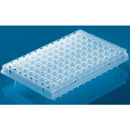 PLAQUE PCR 96 PUITS A JUPE PR TUBES 0,2ML S/S.5 - PACK DE 50