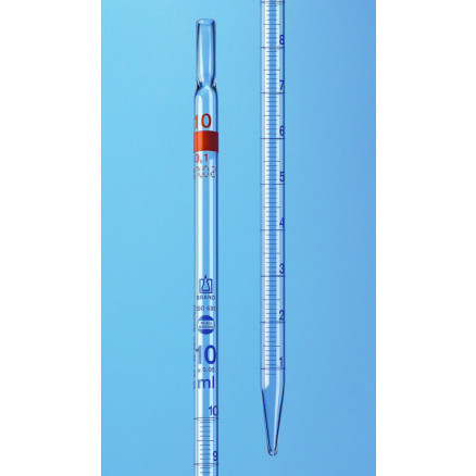 PIPETTE A ECOULEMENT TOTAL CL. AS 10ML EN 0,1 LONG.360MM