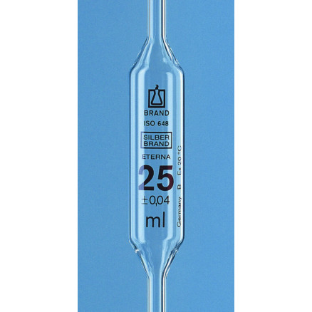 PIPETTE JAUGEE  CL.B 1 TRAIT AR-GLAS SILBERBRAND 0,5ML