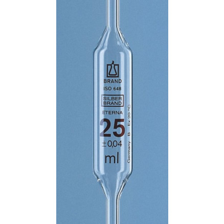 PIPETTE JAUGEE  CL.B 1 TRAIT AR-GLAS SILBERBRAND 2ML