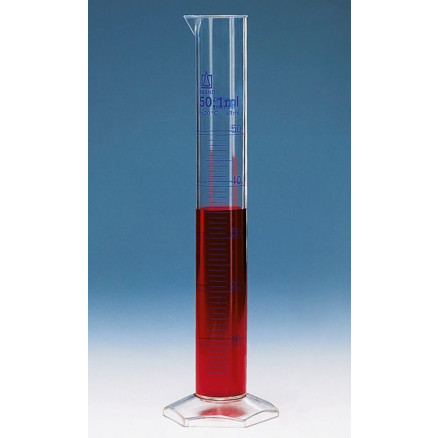 EPROUVETTE GRADUEE PMP CLASSE A FORME HAUTE - CAP.50ML