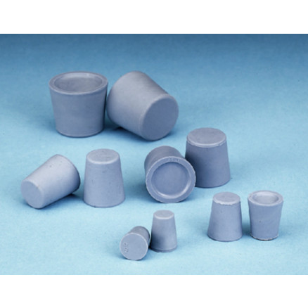 BOUCHON CAOUTCHOUC GRIS BLEU PLEIN N'10 D.31X37X41MM