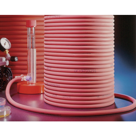 TUBE A VIDE GOMME SOUPLE ROUGE D=6X18MM EP.0,6MM-ROULEAU 10M