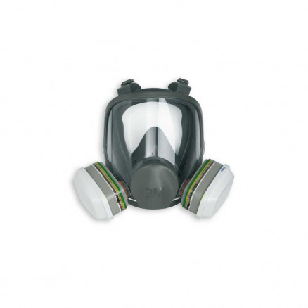 GZYZAMZ Masque respiratoire intégral anti-buée avec filtres à charbon actif  PA1, masque à gaz nucléaire, protection pour le gaz organique, la