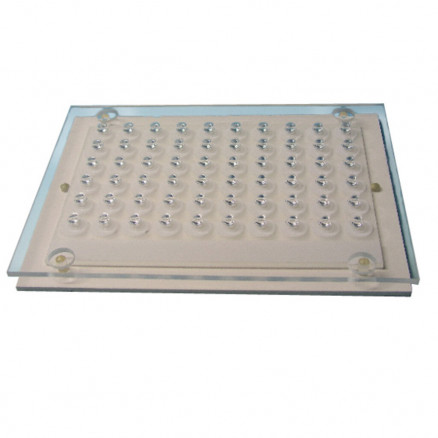 SOCLE POUR PLAQUE DE VERRE A 40 DISQUES