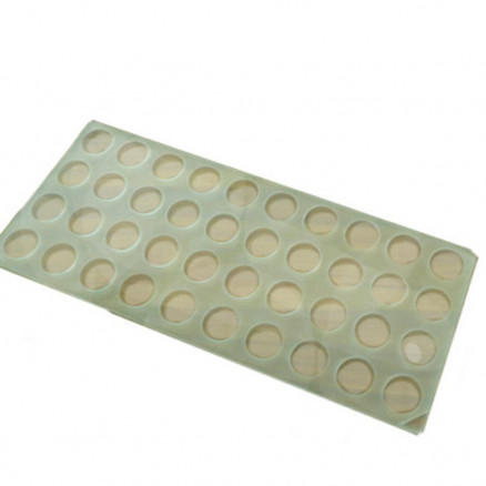 PLAQUE TRANSPARENTE 40 DISQUES D.22MM D.255X104MM