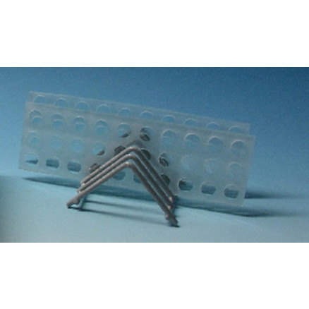 PORTOIR-EGOUTTOIR FIL ACIER GAINE PVC - 5 PLAQUES -L.255MM