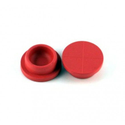 BOUCHON CAOUTCHOUC ROUGE POUR PLASMA  D.40MM - PACK DE 100