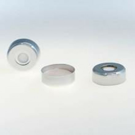 CAPUCHON A SERTIR PREASSEMBLE ALU SEPTA EN PFTE/SILICONE BLANC -X1000