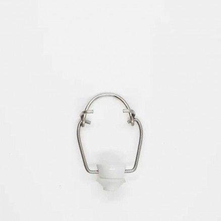 BOUCHON PORCELAINE EN INOX AVEC JOINT SILICONE