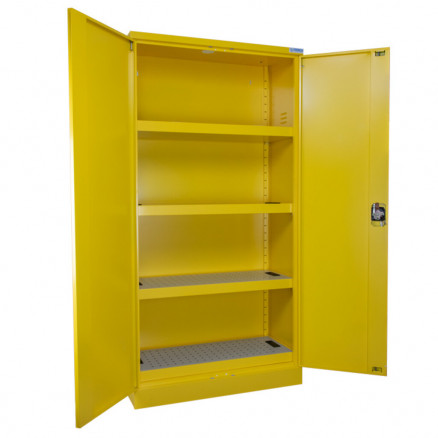 ARMOIRE DE SECURITE TRIONYX JAUNE 2 PORTES - 80 LITRES