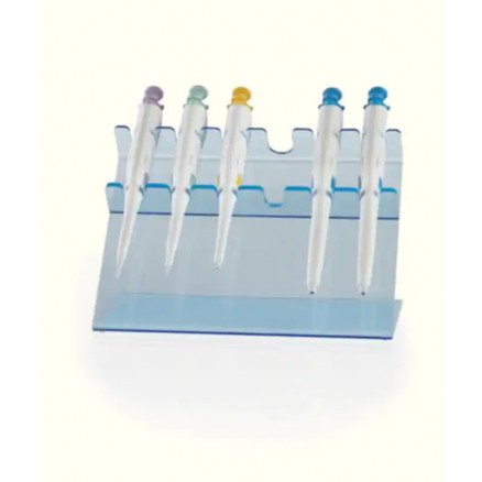 PORTOIR ACRYLIQUE INCLINE POUR 6 PIPETTES - NATUREL