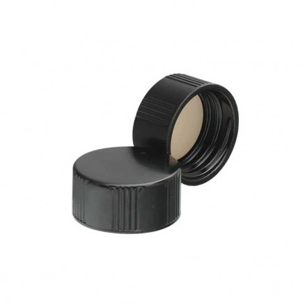 CAPUCHON PHENOLIQUE NOIR A VIS AVEC JOINT CAOUTCHOUC -C.200