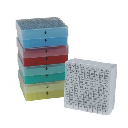 BOITE DE CONGELATION BLEUE POUR 81 CRYOTUBES 1-2ML