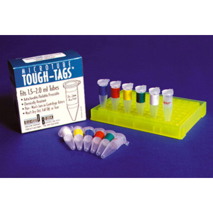 ETIQUETTE EN FEUILLES D32X13MM PR MICROTUBES 1,5/2ML -P.2125