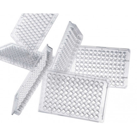 PLAQUE 96 PUITS FOND ROND EN PS NON STERILE- PACK X100