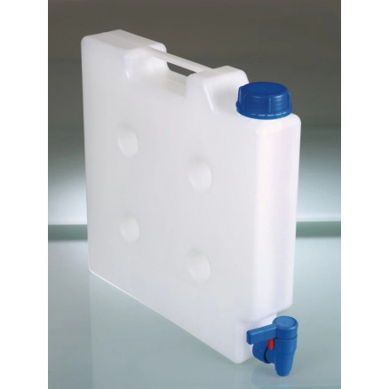 BIDON EN HDPE BLANC CAP.5L D.190X145X251MM