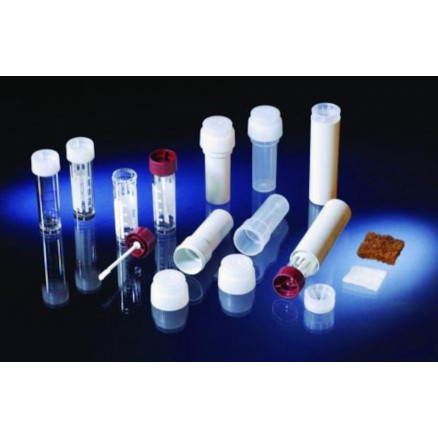 TUBE ECHANTILLON EN PS AVEC BOUCHON PE CAP.25ML - PACK 300
