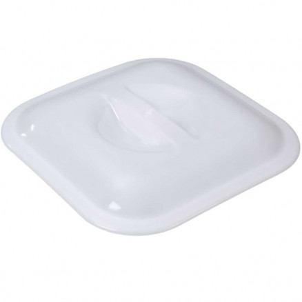 COUVERCLE EN PP BLANC CARRE D.280X280MM POUR PORTOIR