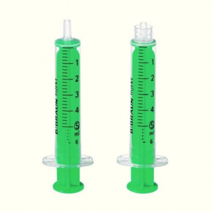 SERINGUE INJECT SOLO 2 PIECES STERILE S/S.U LUER 5ML - P.100