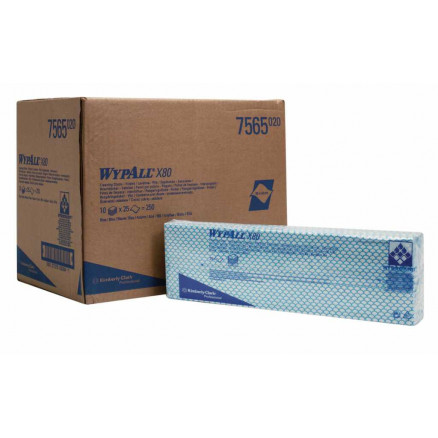 LAVETTES WYPALL BLEUES ULTRA- RESISTANTES 35X42CM - 10X 25